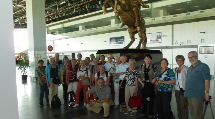 Group from Germany at Skopje airport