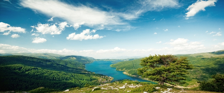View to Mavrovo lake